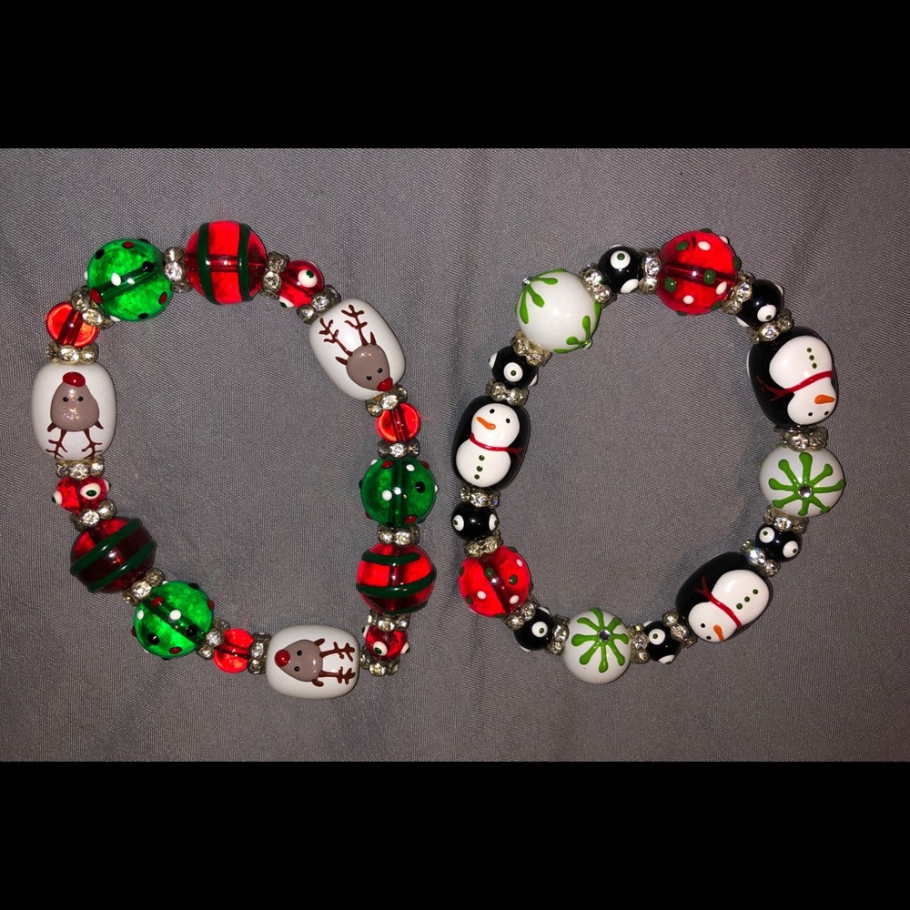 Two Christmas bracelets
